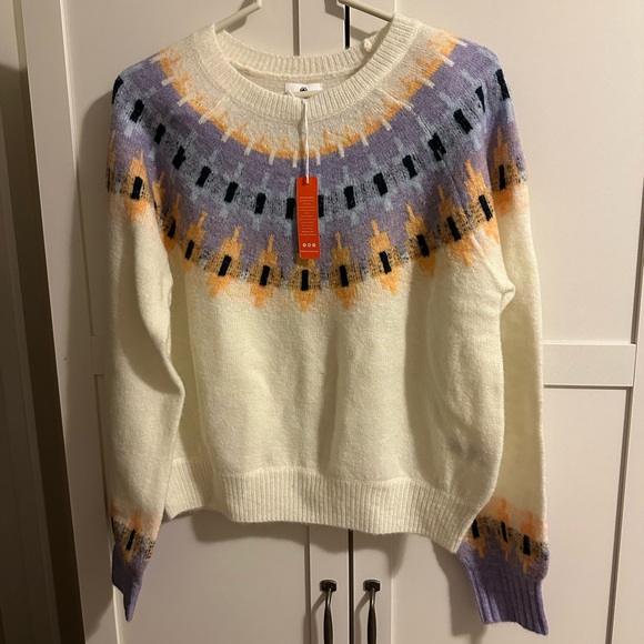Sundry Fair Isle multicolor sweater, NWT, small - Picture 3 of 7